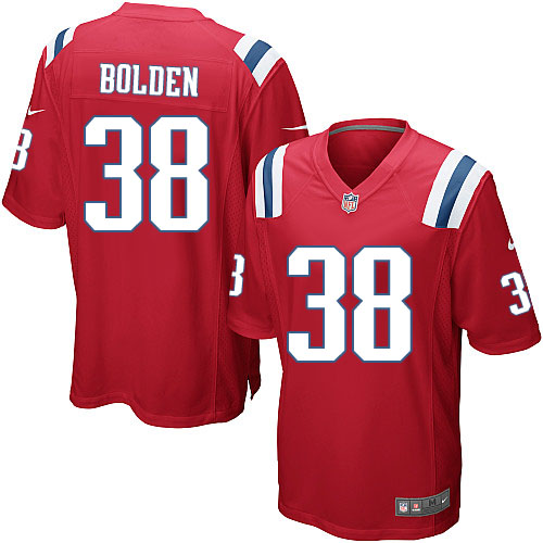 Youth Limited Brandon Bolden Nike Jersey Red Alternate - #38 NFL New England Patriots